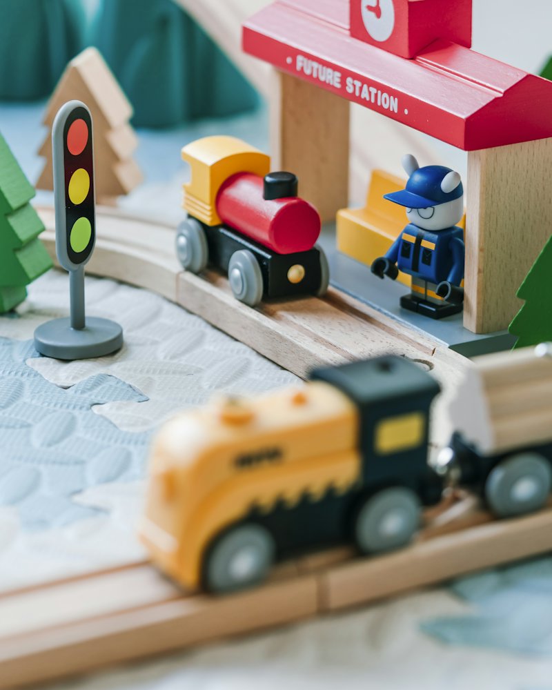 Circuit de train en bois